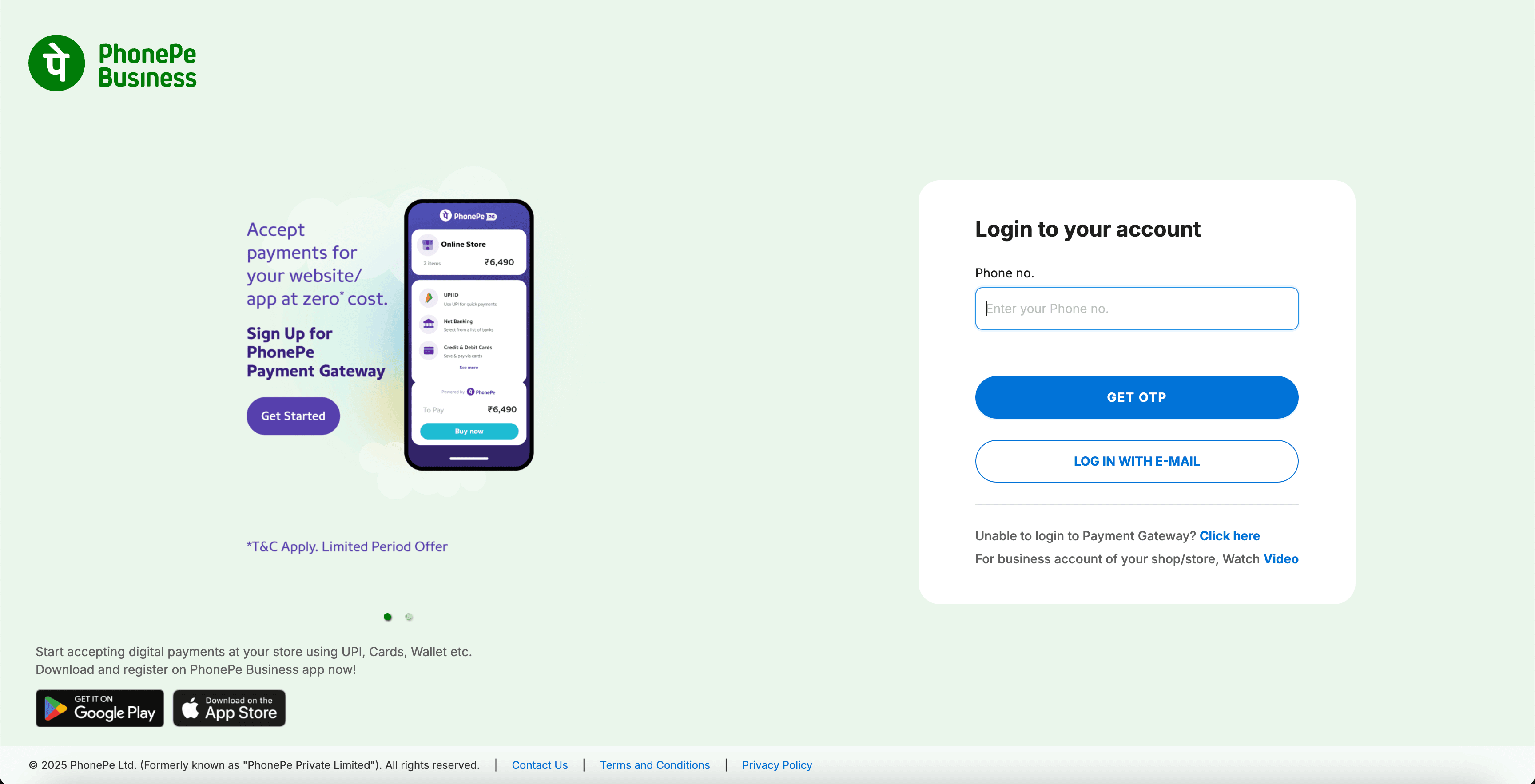 Register & Login | PhonePe Business Developer Documentation ...